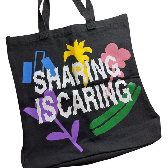 (NWOT)Urban Outfitters- Sharing is Caring Zany Tote Bag - Picture 1 of 1
